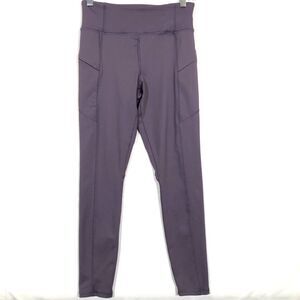 Forever 21 Womens Size S Athletic Pants Leggings Zippered Side Pockets Purple